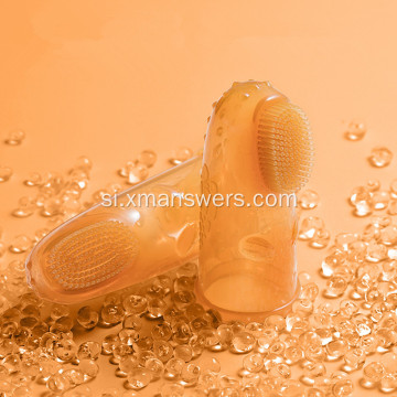 Extrasoft Silicone Baby Finger Toothbrush සමග කේස් සෙට්